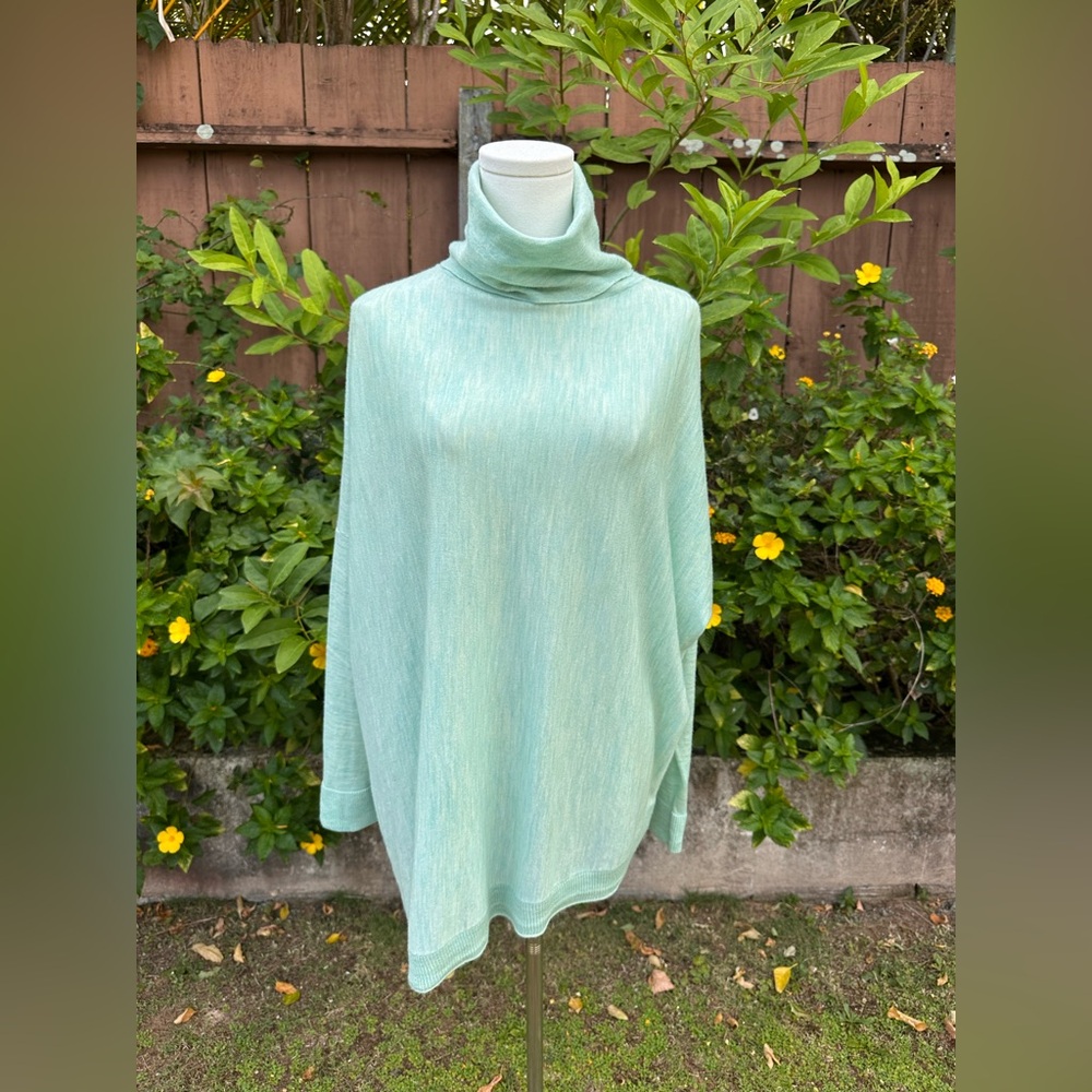 Eileen Fisher 100% Merino Wool Cowl Neck Sweater Size L